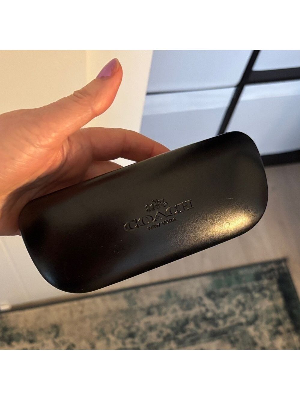 Coach Black hard shell Eyewear Case sunglasses/eyeglasses case - Picture 14 of 14